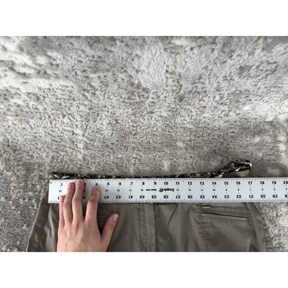 Gerry Weber Size 8 Casual Flat Front Belt Pants Gray Straight Leg Button Zip - Picture 4 of 10